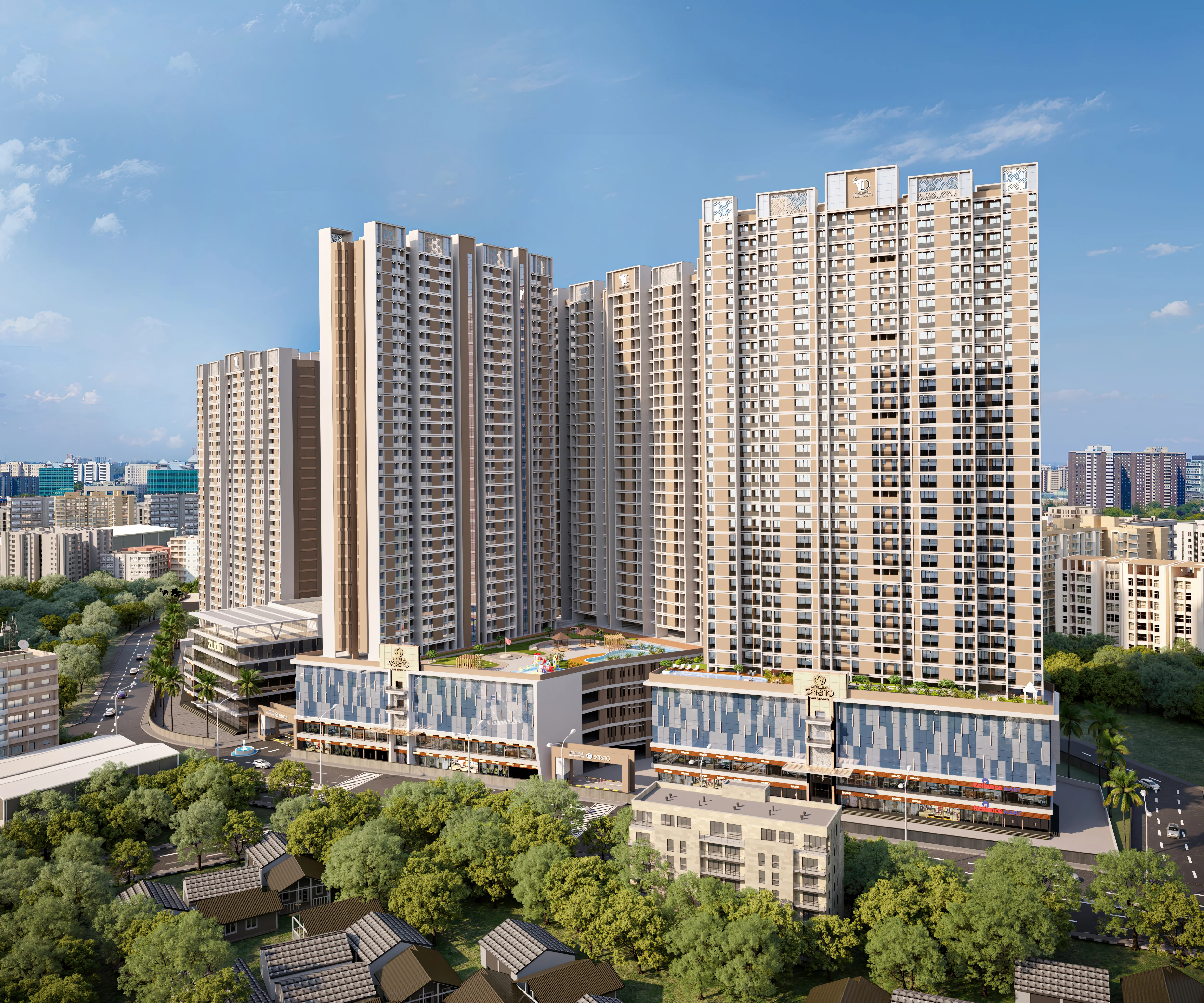 Davkhar Sereno Kalyan Strategic Malang Road Location Map